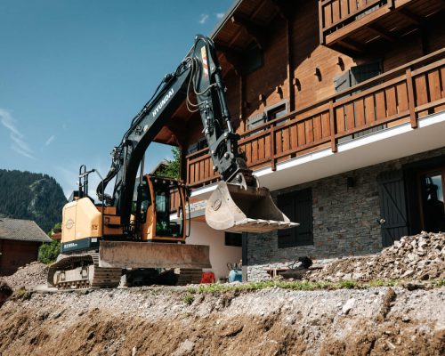 Travaux de terrassement chez un particulier